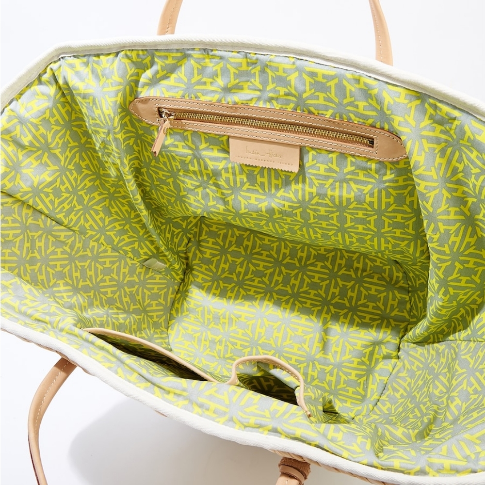 India Hicks Riviera Basket Rapeseed Bag - Picture 8 of 16